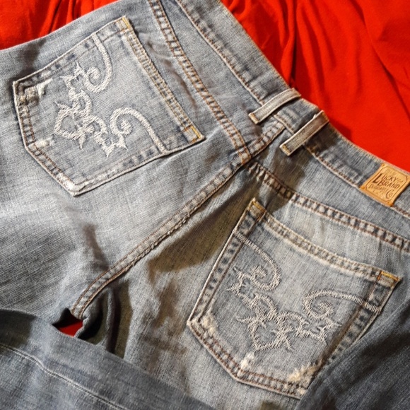 Lucky Brand Classic Rider bootcut distressed - Picture 3 of 4